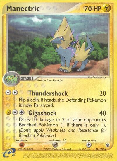 Manectric (39/109) [EX: Ruby & Sapphire] - The Mythic Store | 24h Order Processing