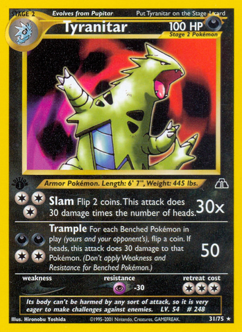 Tyranitar (31/75) [Neo Discovery 1st Edition] - The Mythic Store | 24h Order Processing