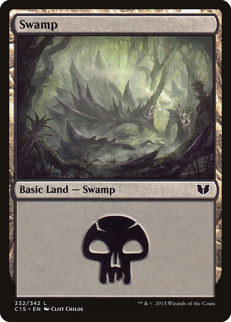 Swamp (332) [Commander 2015] - The Mythic Store | 24h Order Processing