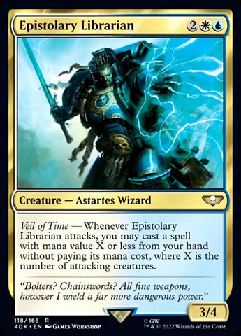 Epistolary Librarian (Surge Foil) [Warhammer 40,000] - The Mythic Store | 24h Order Processing