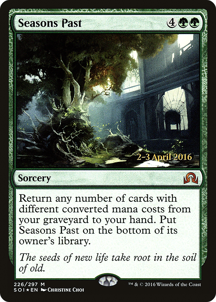 Seasons Past [Shadows over Innistrad Prerelease Promos] - The Mythic Store | 24h Order Processing