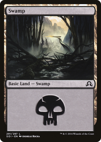 Swamp (291) [Shadows over Innistrad] - The Mythic Store | 24h Order Processing