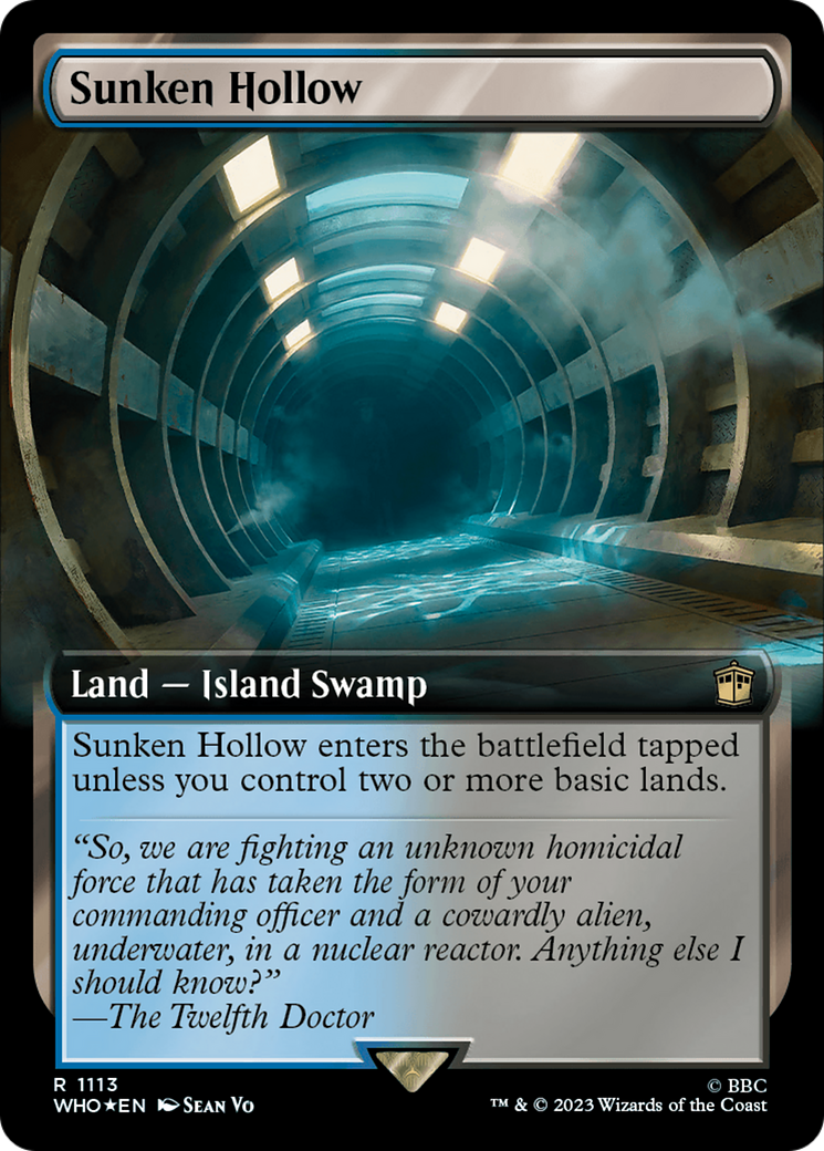 Sunken Hollow (Extended Art) (Surge Foil) [Doctor Who] - The Mythic Store | 24h Order Processing