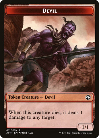 Devil // Zombie Double-Sided Token [Dungeons & Dragons: Adventures in the Forgotten Realms Tokens] - The Mythic Store | 24h Order Processing