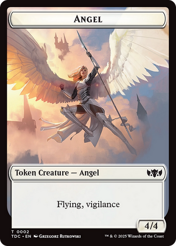 Angel // Spirit Double-Sided Token [Tarkir: Dragonstorm Commander Tokens] - The Mythic Store | 24h Order Processing