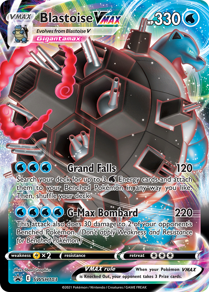 Blastoise VMAX (SWSH103) (Jumbo Card) [Sword & Shield: Black Star Promos] - The Mythic Store | 24h Order Processing