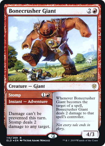 Bonecrusher Giant // Stomp [Throne of Eldraine Prerelease Promos] - The Mythic Store | 24h Order Processing