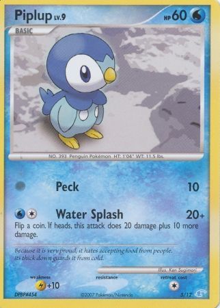 Piplup (5/12) [Diamond & Pearl: Trainer Kit - Manaphy] - The Mythic Store | 24h Order Processing