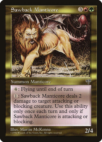 Sawback Manticore [Mirage] - The Mythic Store | 24h Order Processing