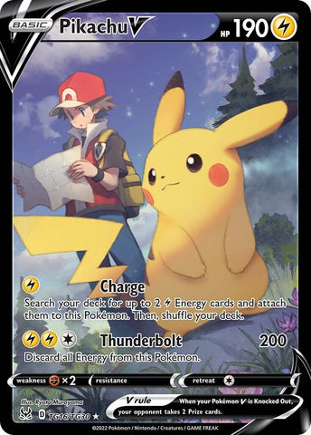 Pikachu V (TG16/TG30) [Sword & Shield: Lost Origin] - The Mythic Store | 24h Order Processing