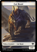 Cleric // Cat Beast Double-Sided Token [Commander Masters Tokens] - The Mythic Store | 24h Order Processing