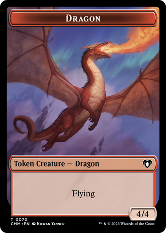 Dragon // Kor Ally Double-Sided Token [Commander Masters Tokens] - The Mythic Store | 24h Order Processing