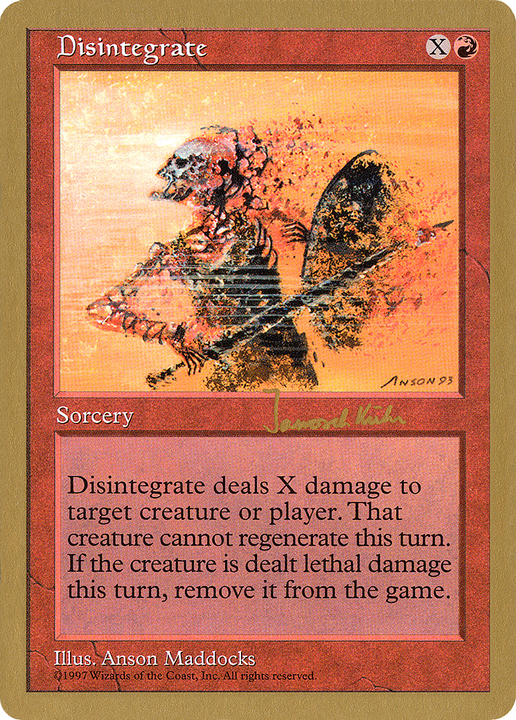 Disintegrate (Janosch Kuhn) [World Championship Decks 1997] - The Mythic Store | 24h Order Processing