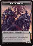 Zombie // Zombie Knight Double-Sided Token [Foundations Commander Tokens] - The Mythic Store | 24h Order Processing