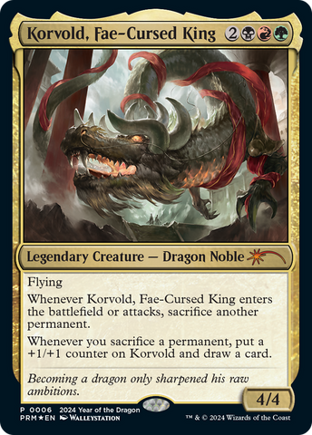 Korvold, Fae-Cursed King (Year of the Dragon 2024) [Standard Showdown Promos] - The Mythic Store | 24h Order Processing