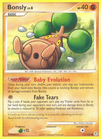 Bonsly (71/130) [Diamond & Pearl: Base Set] - The Mythic Store | 24h Order Processing
