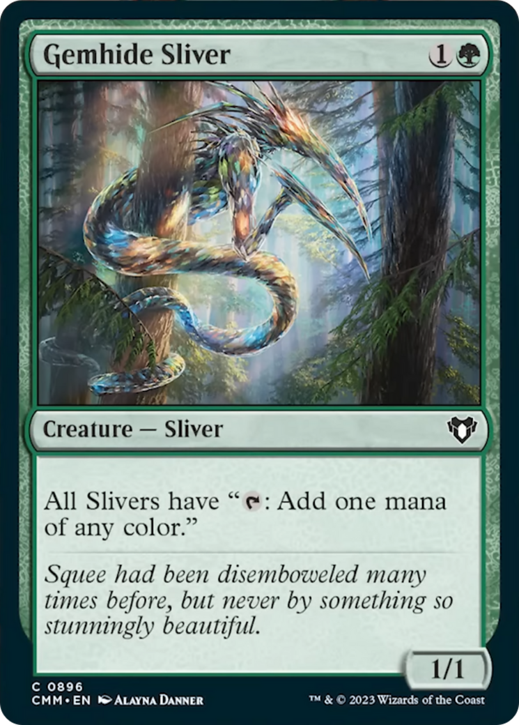 Gemhide Sliver [Commander Masters] - The Mythic Store | 24h Order Processing