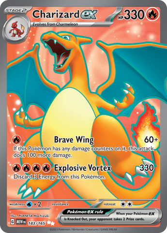 Charizard ex (183/165) [Scarlet & Violet 151] - The Mythic Store | 24h Order Processing