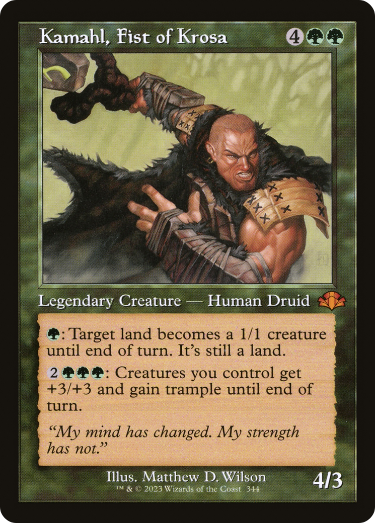 Kamahl, Fist of Krosa (Retro) [Dominaria Remastered] - The Mythic Store | 24h Order Processing