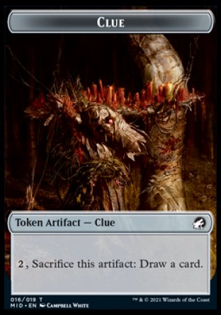 Clue // Spider Double-Sided Token [Innistrad: Midnight Hunt Tokens] - The Mythic Store | 24h Order Processing