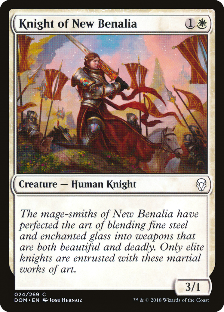 Knight of New Benalia [Dominaria] - The Mythic Store | 24h Order Processing