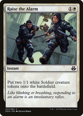 Raise the Alarm [Duel Decks: Elspeth vs. Kiora] - The Mythic Store | 24h Order Processing