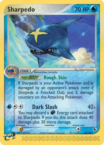 Sharpedo (22/109) [EX: Ruby & Sapphire] - The Mythic Store | 24h Order Processing