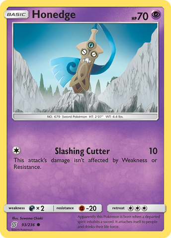 Honedge (93/236) [Sun & Moon: Unified Minds] - The Mythic Store | 24h Order Processing