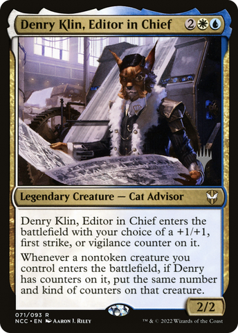 Denry Klin, Editor in Chief (Promo Pack) [Streets of New Capenna Commander Promos] - The Mythic Store | 24h Order Processing
