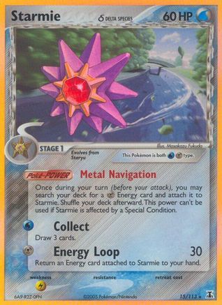 Starmie (15/113) (Delta Species) (Stamped) [EX: Delta Species] - The Mythic Store | 24h Order Processing