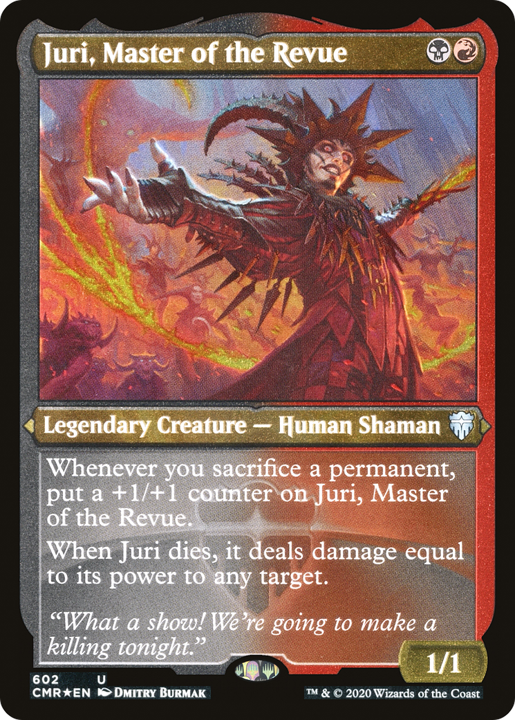Juri, Master of the Revue (Etched) [Commander Legends] - The Mythic Store | 24h Order Processing