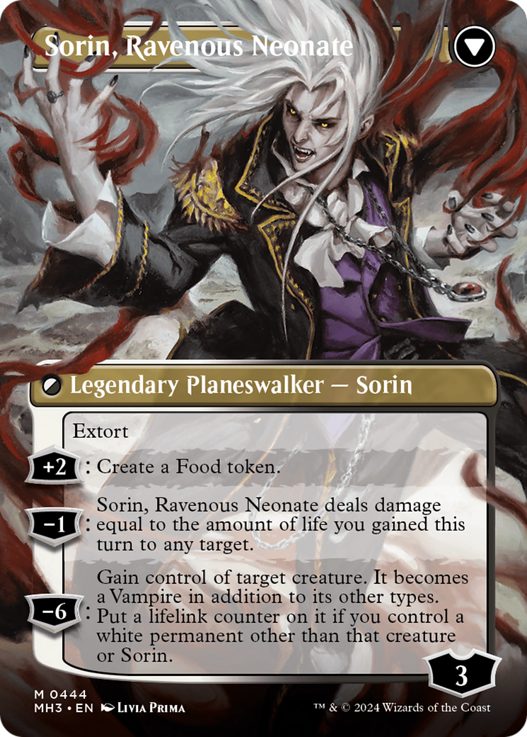 Sorin of House Markov // Sorin, Ravenous Neonate (Borderless) [Modern Horizons 3] - The Mythic Store | 24h Order Processing