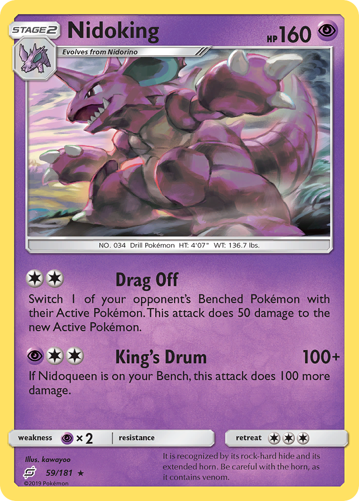 Nidoking (59/181) [Sun & Moon: Team Up] - The Mythic Store | 24h Order Processing