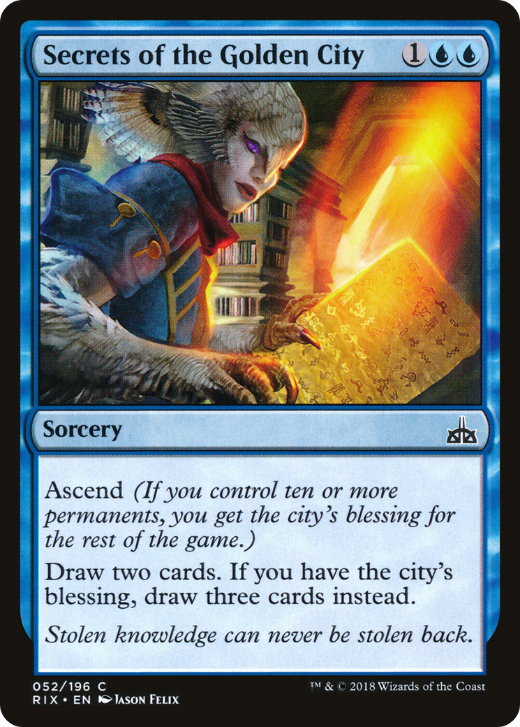 Secrets of the Golden City [Rivals of Ixalan] - The Mythic Store | 24h Order Processing