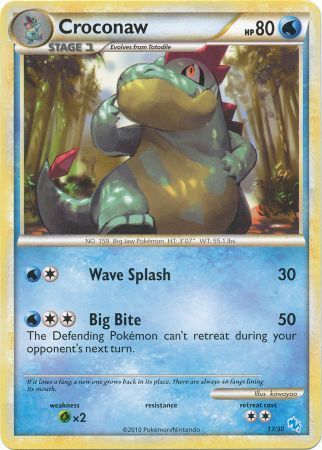 Croconaw (17/30) [HeartGold & SoulSilver: Trainer Kit - Gyarados] - The Mythic Store | 24h Order Processing