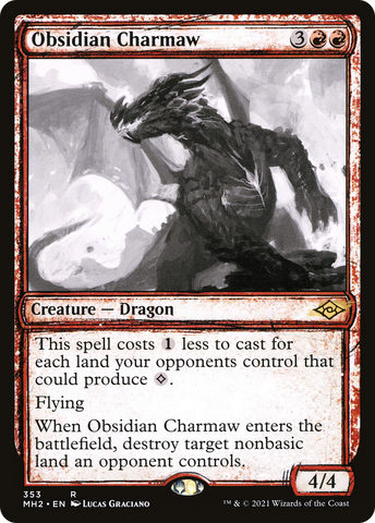 Obsidian Charmaw (Sketch) [Modern Horizons 2] - The Mythic Store | 24h Order Processing
