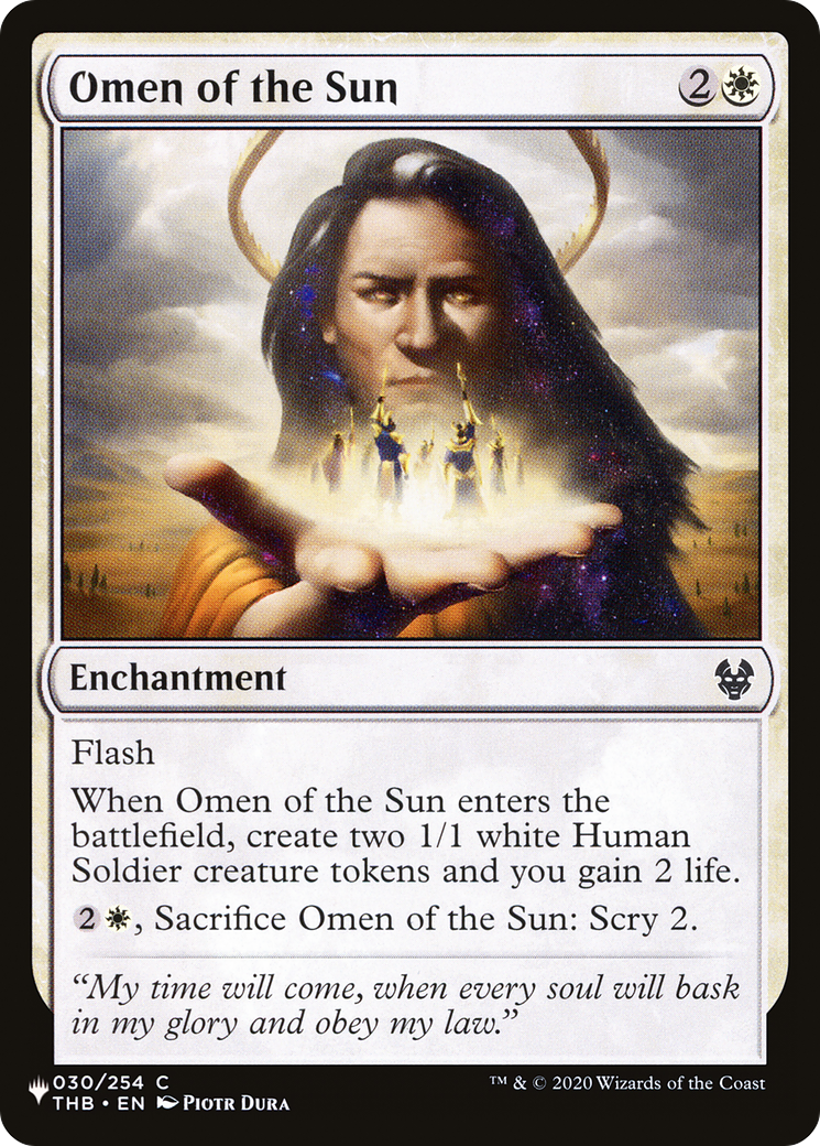 Omen of the Sun [The List Reprints] - The Mythic Store | 24h Order Processing