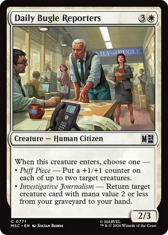 Daily Bugle Reporters [Marvel Super Heroes Commander] - The Mythic Store | 24h Order Processing