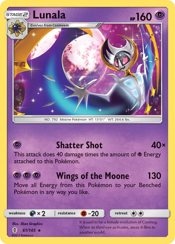 Lunala (61/145) (Theme Deck Exclusive) [Sun & Moon: Guardians Rising] - The Mythic Store | 24h Order Processing