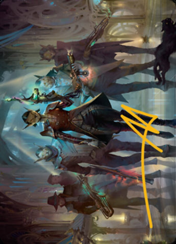 Family's Favor Art Card (Gold-Stamped Signature) [Streets of New Capenna Art Series] - The Mythic Store | 24h Order Processing