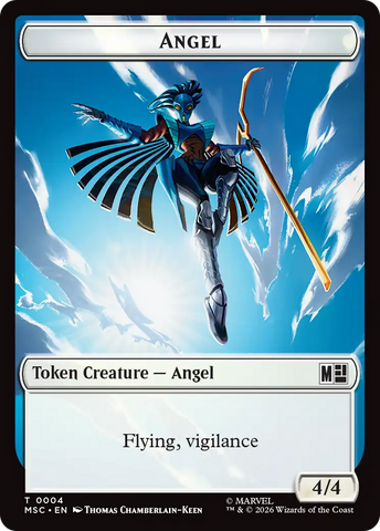 Angel (004) // Vibranium (015) Double-Sided Token [Marvel Super Heroes Commander Tokens] - The Mythic Store | 24h Order Processing