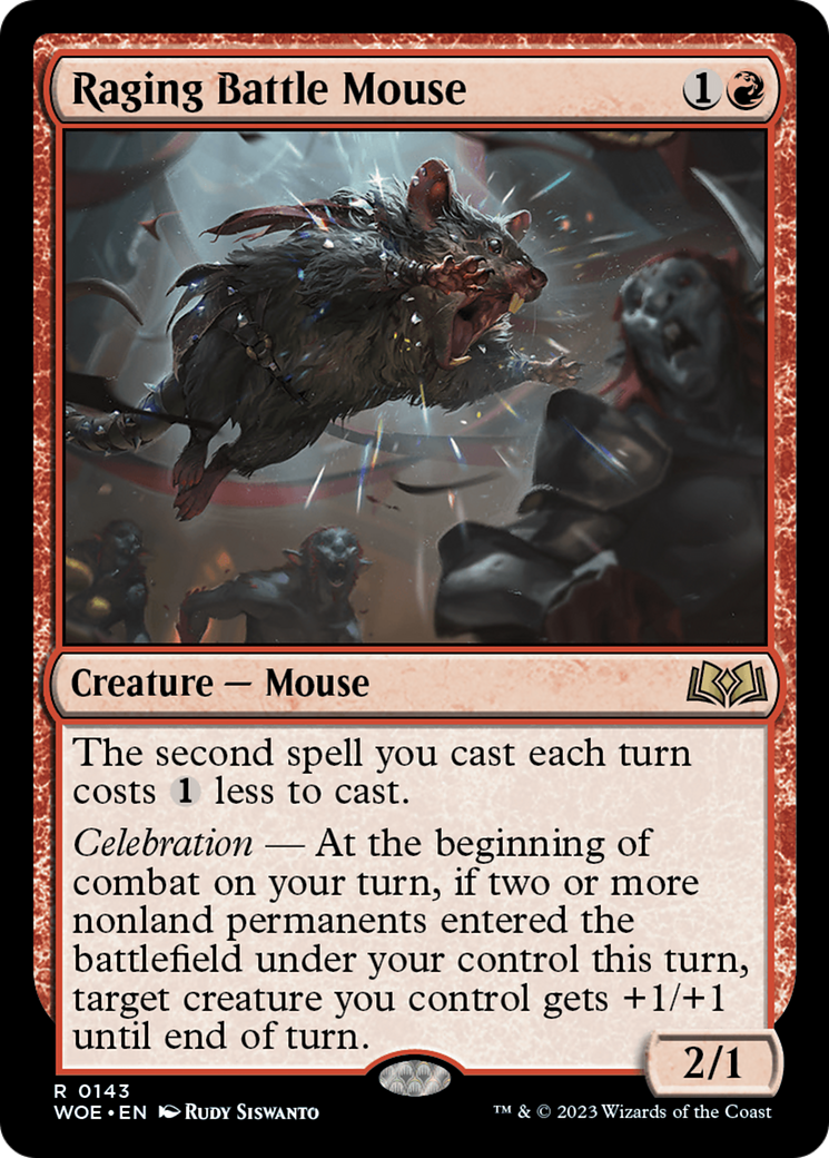 Raging Battle Mouse [Wilds of Eldraine] - The Mythic Store | 24h Order Processing