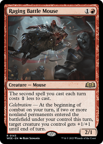 Raging Battle Mouse [Wilds of Eldraine] - The Mythic Store | 24h Order Processing