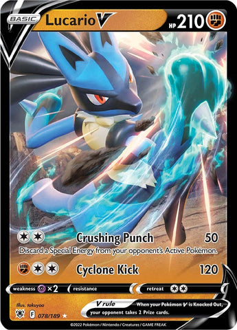 Lucario V (078/189) [Sword & Shield: Astral Radiance] - The Mythic Store | 24h Order Processing