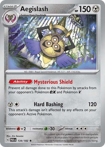Aegislash (134/182) [Scarlet & Violet: Paradox Rift] - The Mythic Store | 24h Order Processing