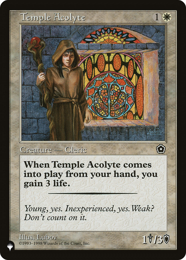 Temple Acolyte [The List Reprints] - The Mythic Store | 24h Order Processing