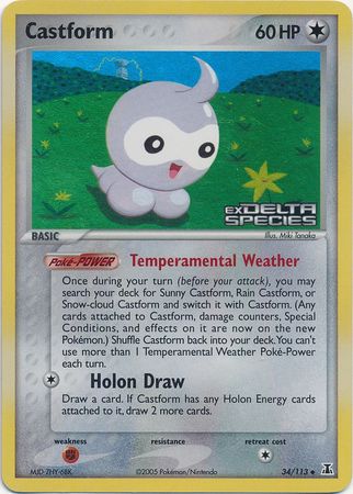Castform (34/113) (Stamped) [EX: Delta Species] - The Mythic Store | 24h Order Processing