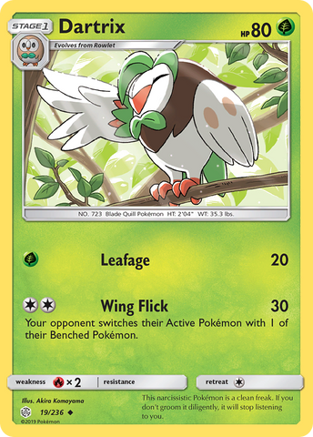 Dartrix (19/236) [Sun & Moon: Cosmic Eclipse] - The Mythic Store | 24h Order Processing