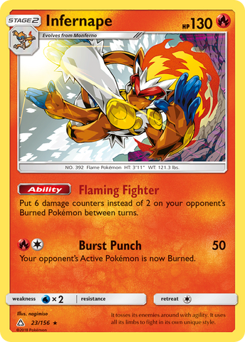 Infernape (23/156) [Sun & Moon: Ultra Prism] - The Mythic Store | 24h Order Processing