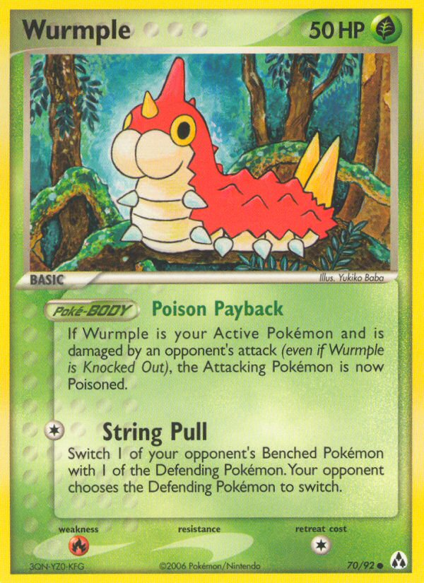 Wurmple (70/92) [EX: Legend Maker] - The Mythic Store | 24h Order Processing
